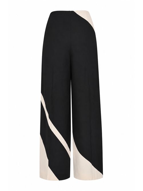 Pantaloni in twill di viscosa con stampa ALBERTA FERRETTI | M0314 01511555